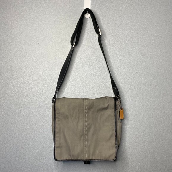 Coach Leather and Nylon Messenger Bag - Picture 1 of 8